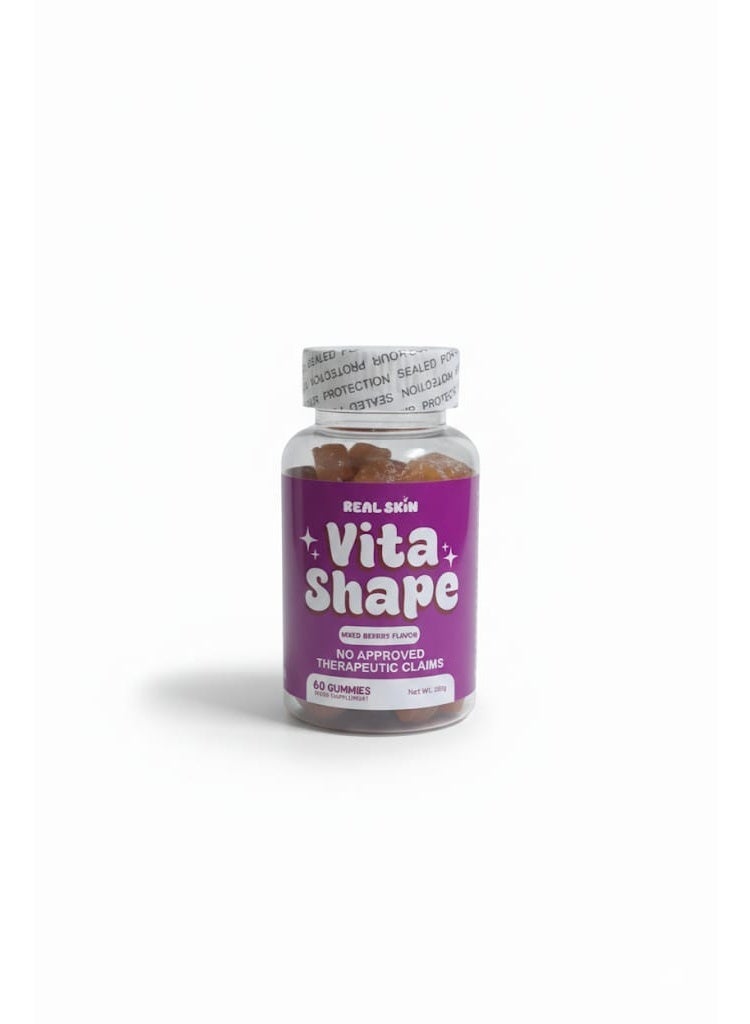 ابل  فيتا شب مكمل غذائي لصحه المراه تعزيز صحه البشره والشعر بنكه التوت البري 60 حبه - Image 1